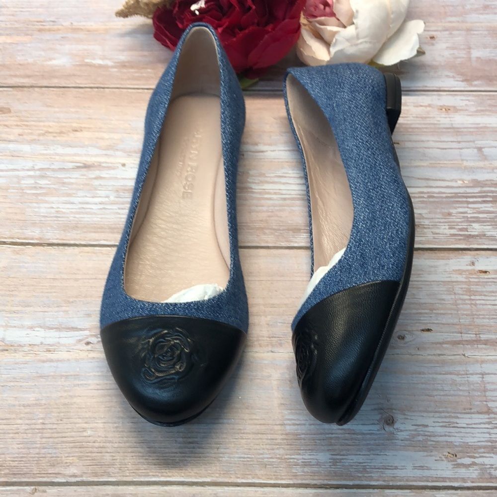Taryn Rose Blue Rosa Flats 8.5M - Picture 4 of 8